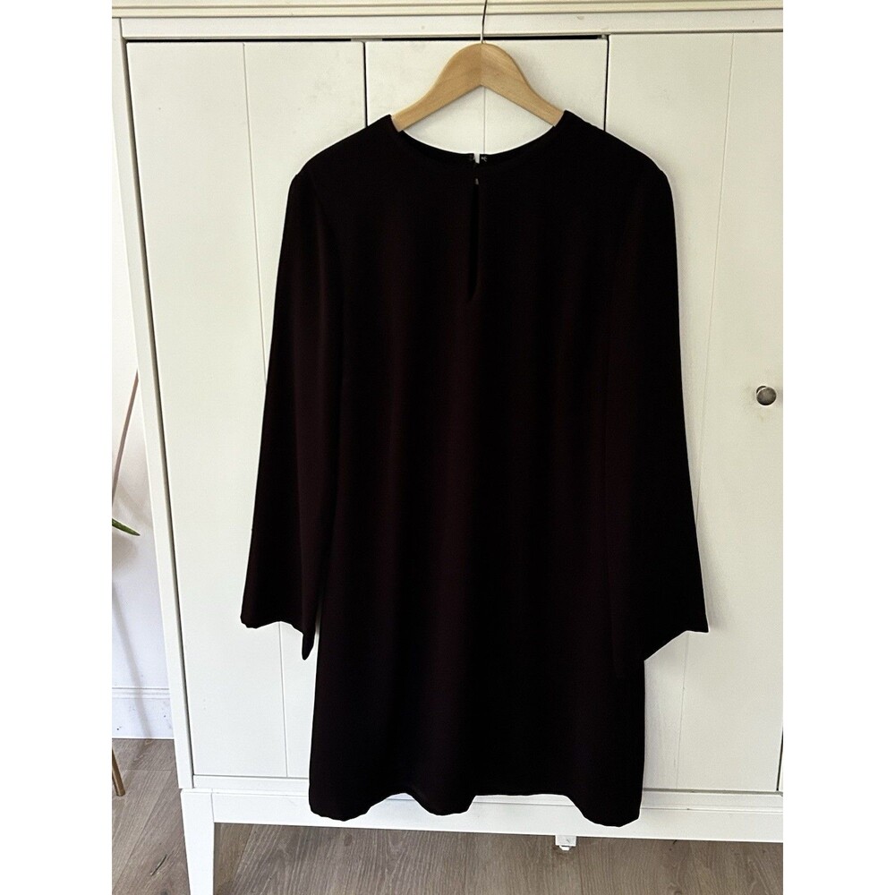 Ralph Lauren Dress Size 16 Black Keyhole Front Shift LBD Basic Traditional Party - Picture 2 of 7